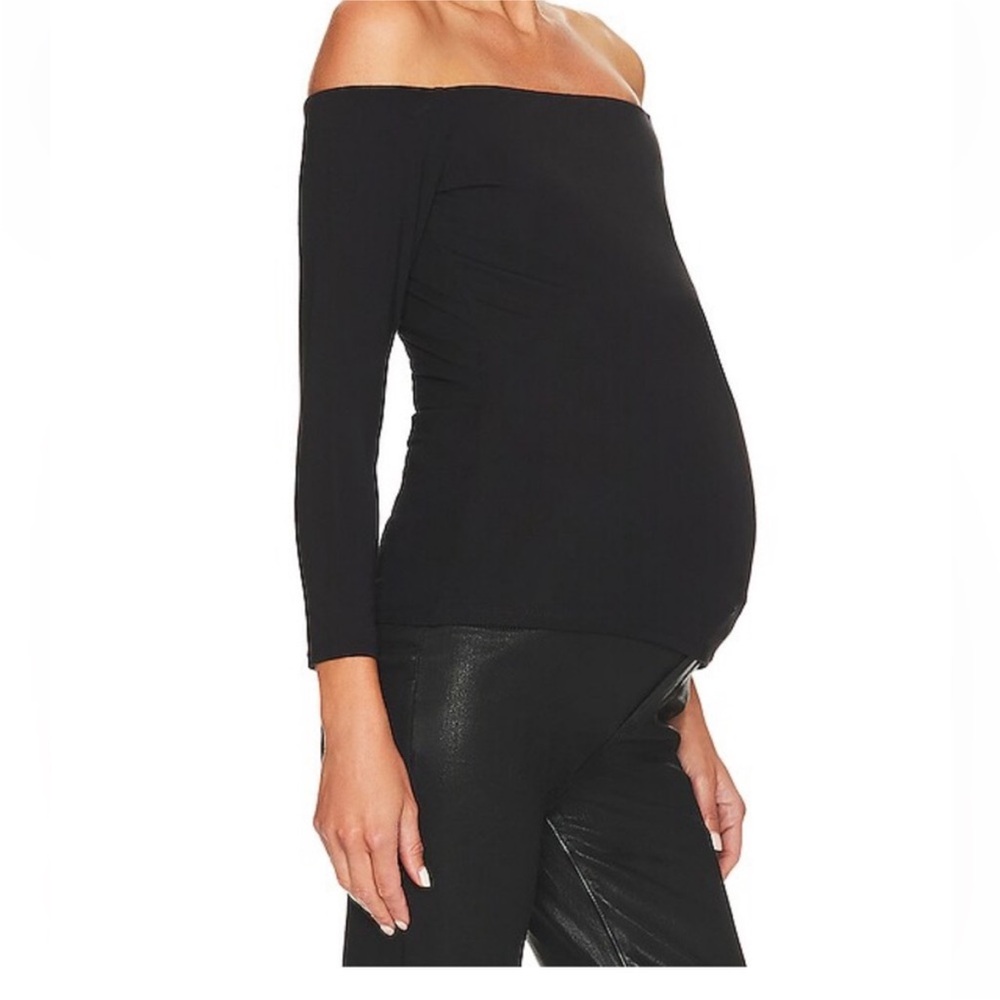 Hatch Black Off-Shoulder Bodysuit